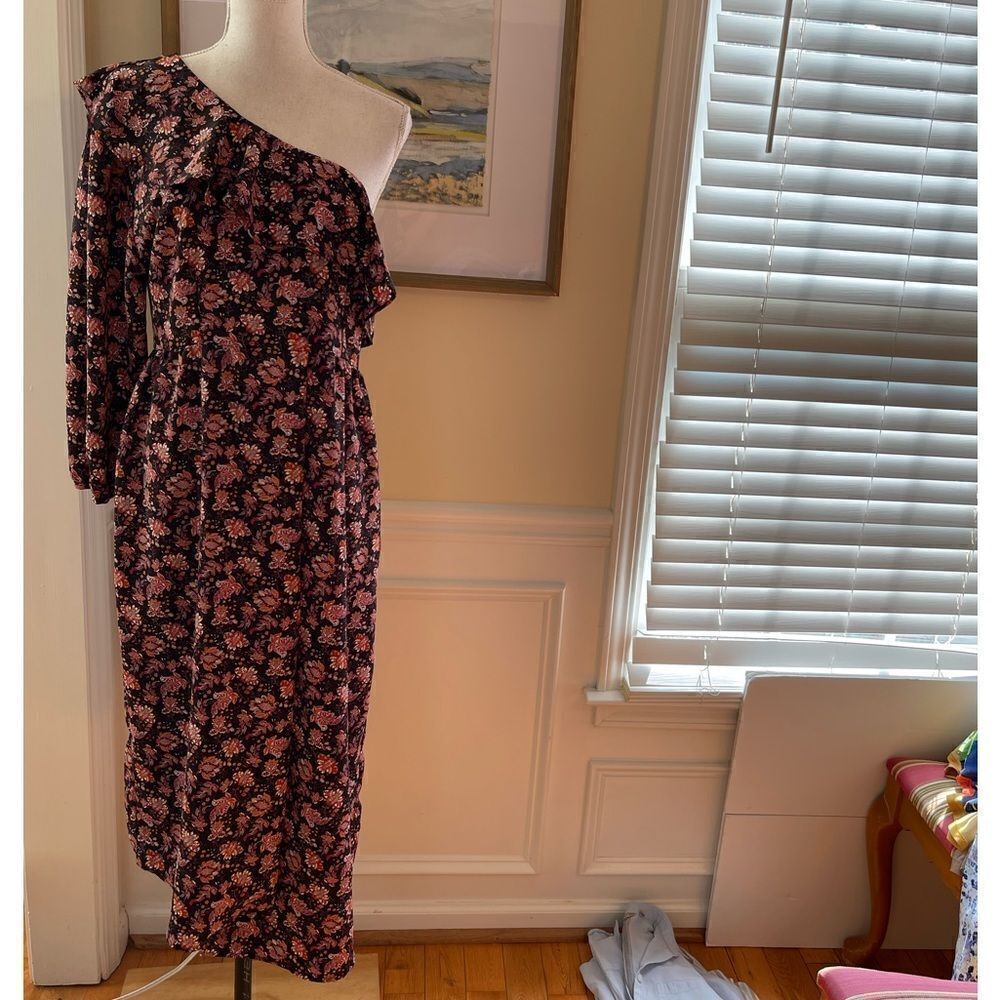 TopShop One Shoulder Long Sleeve Dress